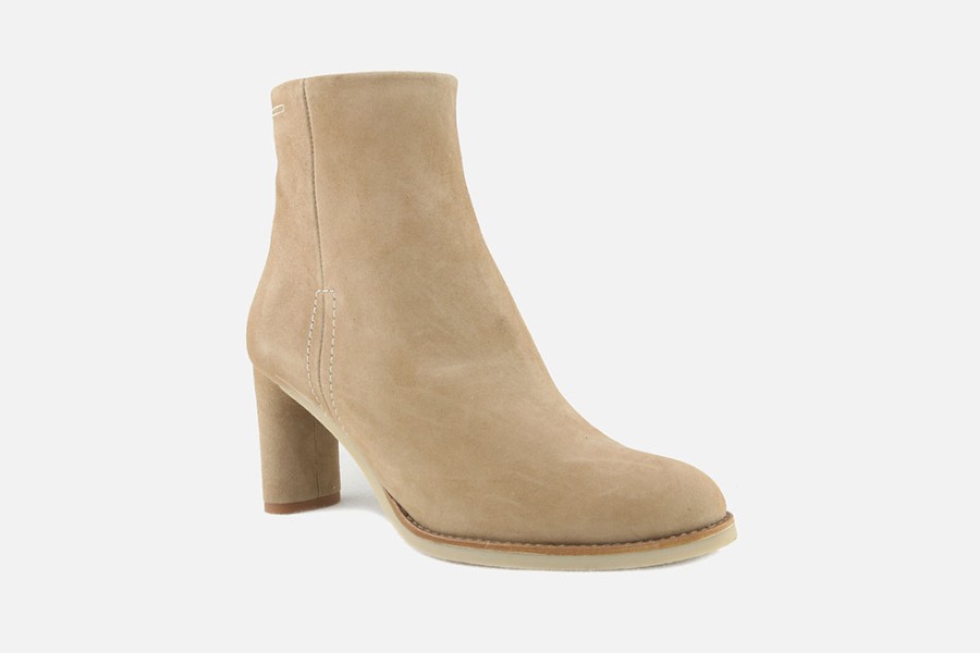 Women Jhay | Jhay - Virevolte Daim Sable Ankle Boots On Labotte