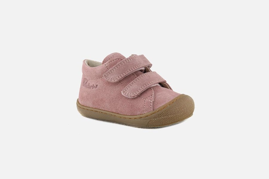 Girls Naturino | Naturino - Cocoon Scratch Pink Velcro Shoes On Labotte