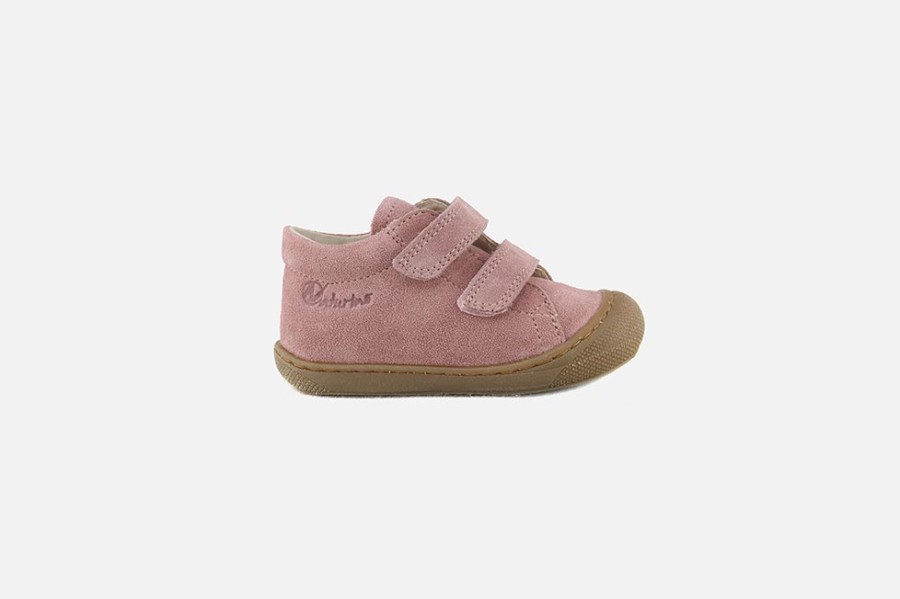 Girls Naturino | Naturino - Cocoon Scratch Pink Velcro Shoes On Labotte