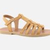 Girls Bellamy | Bellamy - Tropical Caramel Sandals On Labotte