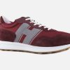 Men Hogan | Hogan - Hogan H601 Bordeaux Grey Sneakers On Labotte