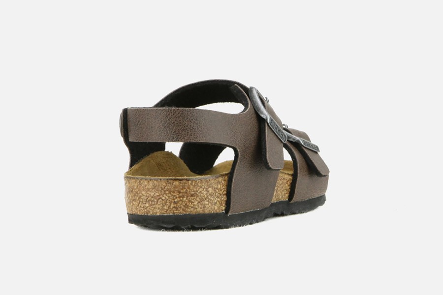 Boys Birkenstock | Birkenstock - New York Pullup Brown Sandals On Labotte
