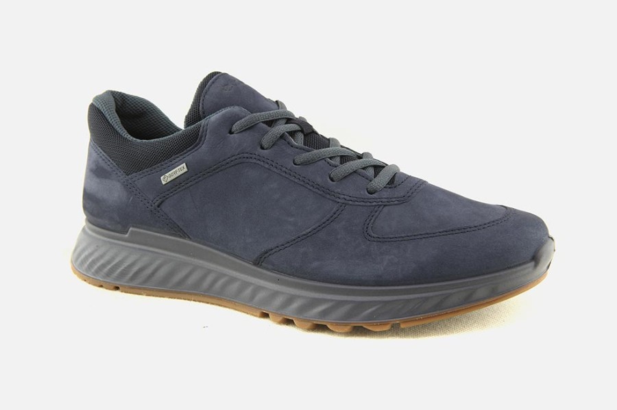 Men Ecco | Ecco - Exostride Gtx Blue Man Sneakers On Labotte