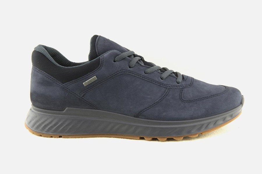 Men Ecco | Ecco - Exostride Gtx Blue Man Sneakers On Labotte