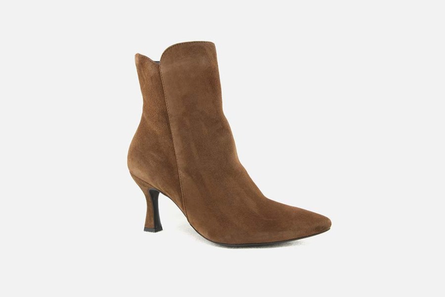 Women Paul Green | Paul Green - Pimprenelle Wood Ankle Boots On Labotte