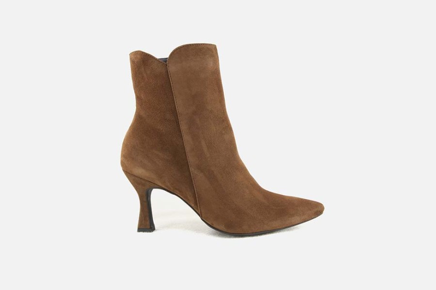 Women Paul Green | Paul Green - Pimprenelle Wood Ankle Boots On Labotte