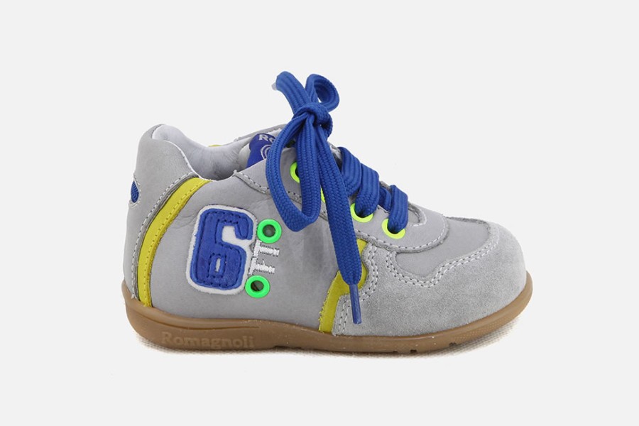 Boys Romagnoli | Romagnoli - Maurizio Gris Lace-Up Boots On Labotte