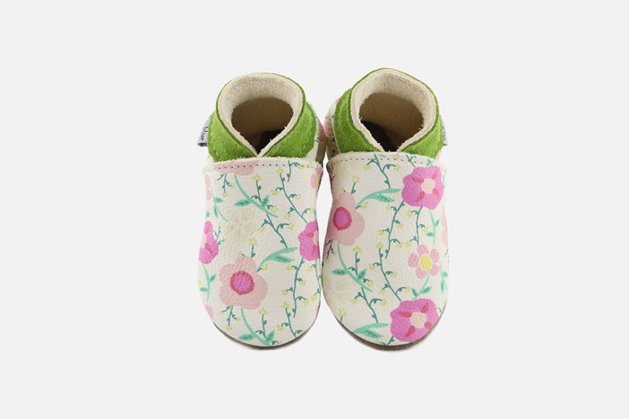 Girls Inch Blue | Inch Blue - Floralia Layette Shoes On Labotte