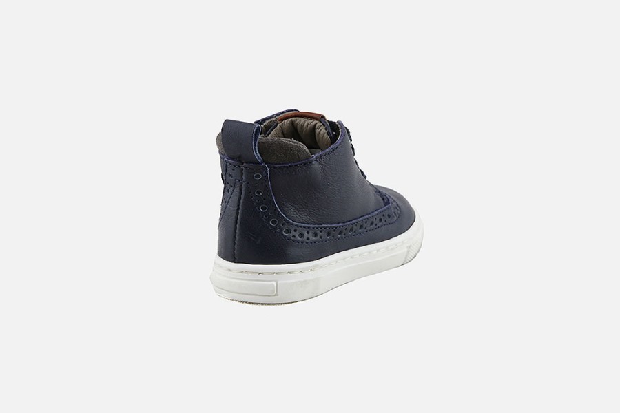 Boys Romagnoli | Romagnoli - Petitou Bleu Lace-Up Boots On Labotte