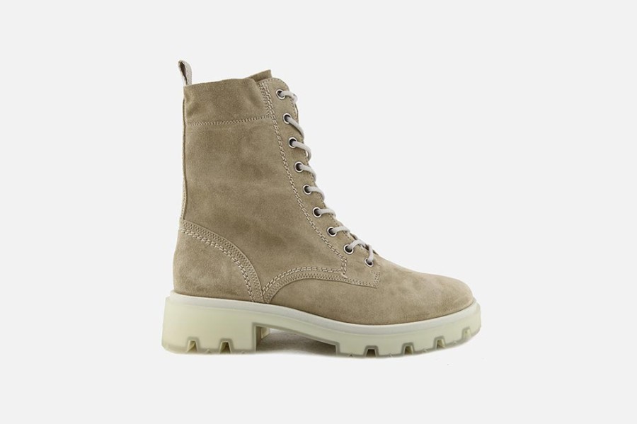 Women Paul Green | Paul Green - Paso Alto Dune Lace-Up Boots On Labotte