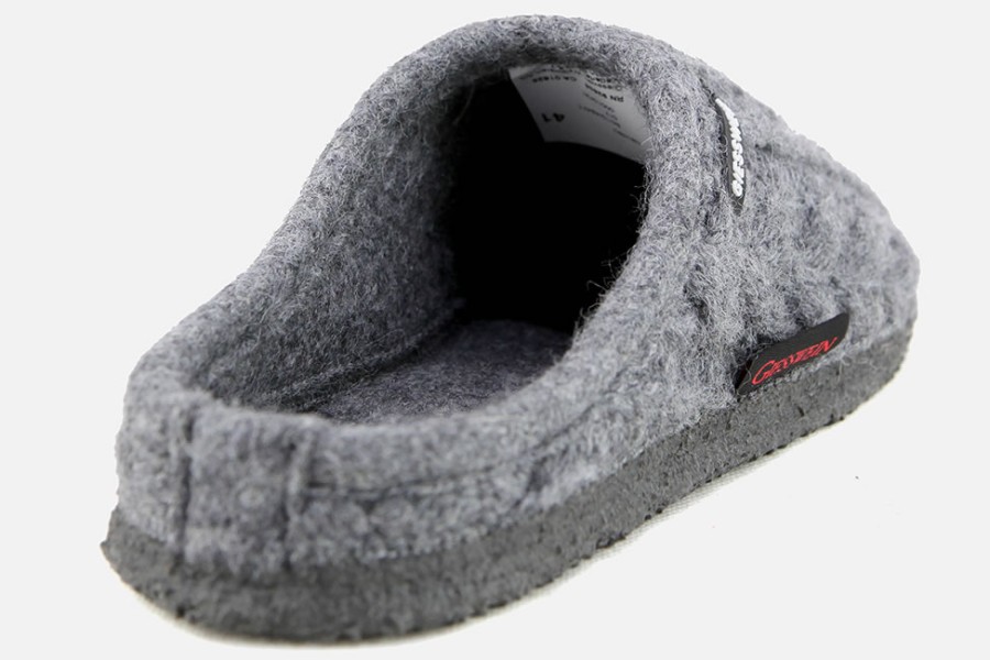 Men Giesswein | Giesswein - Luge Gris Low Slippers On Labotte
