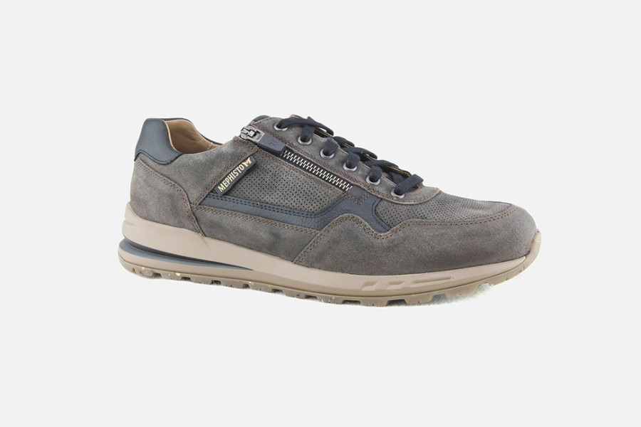 Men Mephisto | Mephisto - Bradley Walnut Sneakers On Labotte