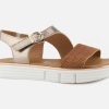 Girls Bellamy | Bellamy - Tania Camel Bronze Sandals On Labotte