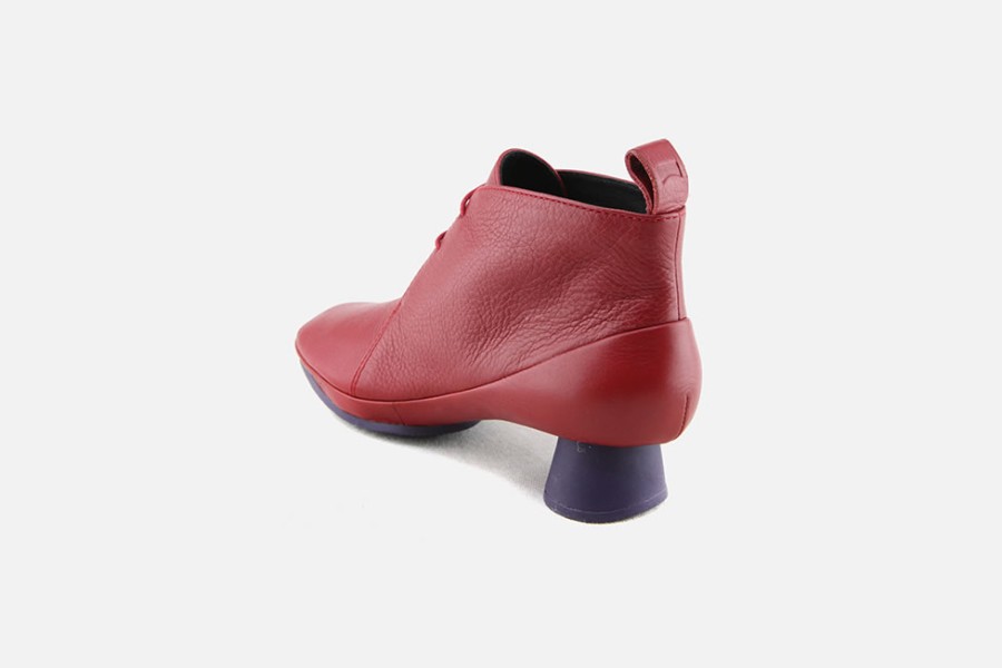 Women Camper | Camper - Alright Mid Rouge Lace-Up Boots On Labotte