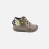 Girls Little Mary | Little Mary - Florinette Taupe Lace-Up Boots On Labotte