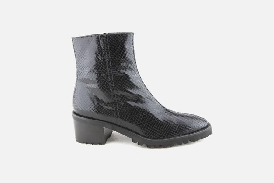 Women Brunate | Brunate - Bellini Black Ankle Boots On Labotte