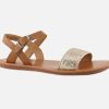 Girls Pom d'Api | Pom D'Api - Plagette Buckle Tao Camel Sandals On Labotte