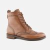 Women LLOYD | Lloyd - Garner Cognac Lace-Up Boots On Labotte