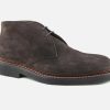 Men Heschung | Heschung - Genet Hydrovelours Cafe Lace-Up Boots On Labotte