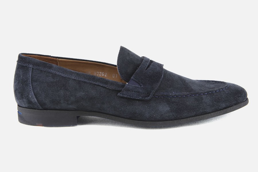 Men LLOYD | Lloyd - Roddy Navy Loafers On Labotte