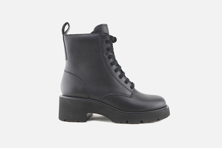 Women Camper | Camper - Milah Hi Lace Noir Lace-Up Boots On Labotte