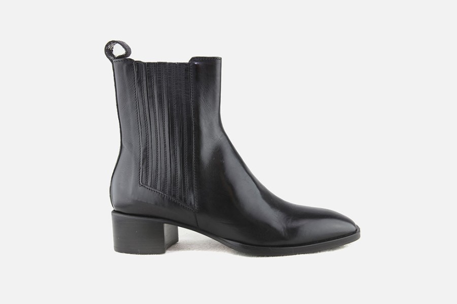 Women Muratti | Muratti - Roncherolles Lisse Noir Ankle Boots On Labotte