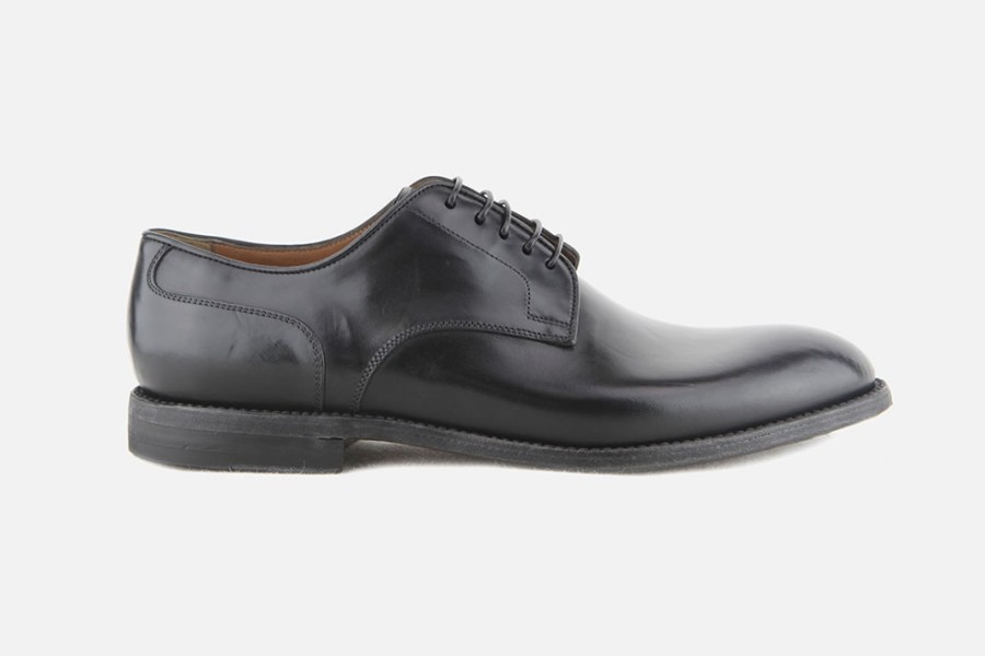 Men Franceschetti | Franceschetti - Fontana Black Derbies On Labotte