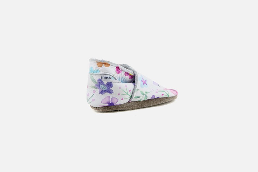 Girls Inch Blue | Inch Blue - Floralia Multi Layette Shoes On Labotte