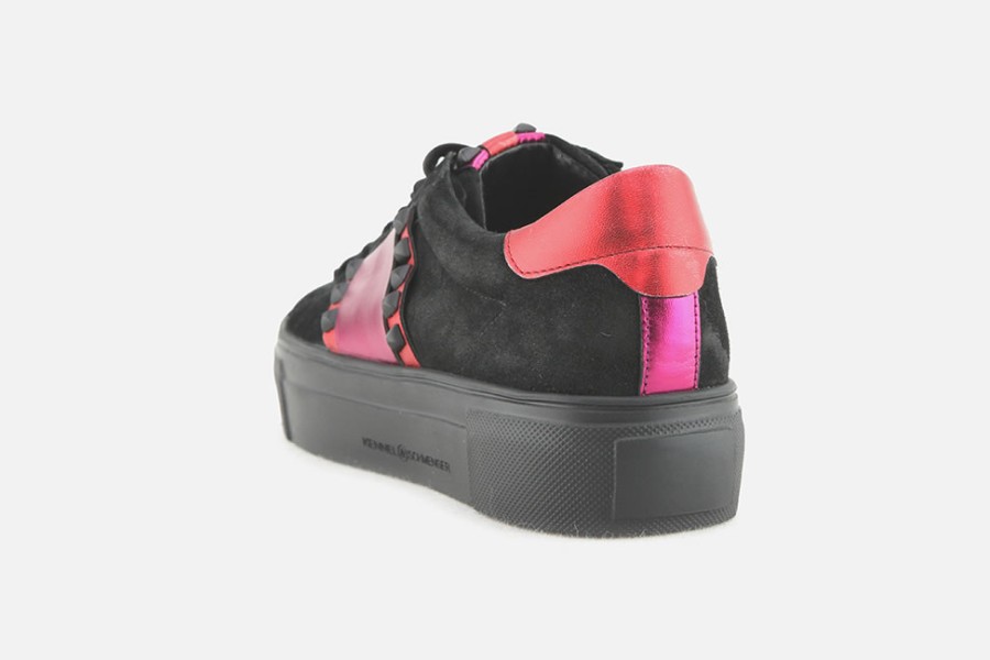 Women Kennel & Schmenger | Kennel & Schmenger - Sedona Black Pink Red Sneakers On Labotte