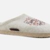 Women Giesswein | Giesswein - Home Sweet Home Ecru Low Slippers On Labotte