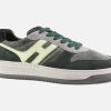 Men Hogan | Hogan - Hogan H630 Green Kaki Sneakers On Labotte