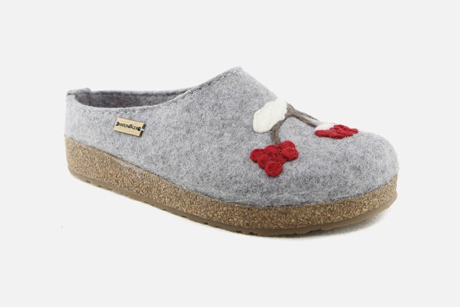 Women Haflinger | Haflinger - Mesange Gris Clogs On Labotte
