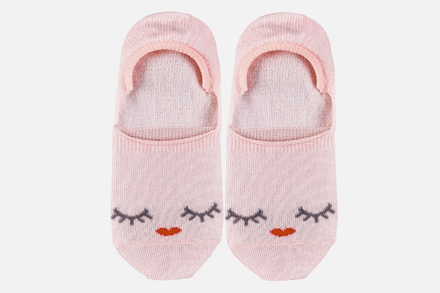 Girls Falke | Falke - Sweet Rose No Show Socks On Labotte