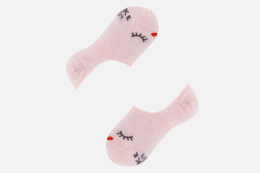 Girls Falke | Falke - Sweet Rose No Show Socks On Labotte