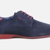 Men Fluchos | Fluchos - Audran D Navy Derbies On Labotte