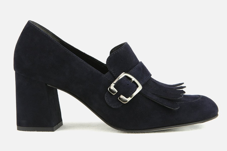 Women Paul Green | Paul Green - Paradis Bleu Loafers On Labotte