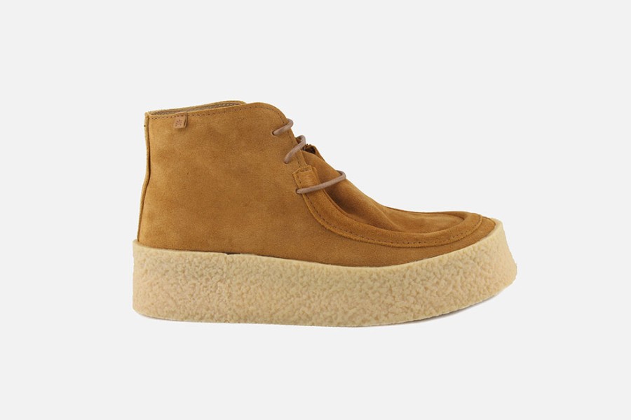Women El Naturalista | El Naturalista - Dolmen Chukka Toffee Lace-Up Boots On Labotte