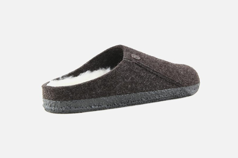 Women Birkenstock | Birkenstock - Zermatt Fur Moka Low Slippers On Labotte