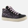 Girls Romagnoli | Romagnoli - Linette Noir Prune Lace-Up Boots On Labotte