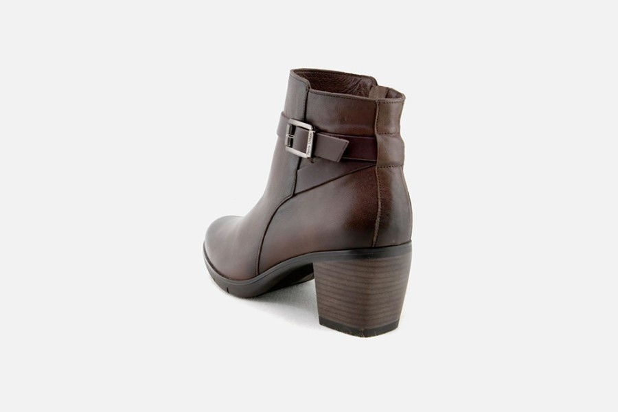 Women Paula Urban | Paula Urban - Messidor Marron Ankle Boots On Labotte