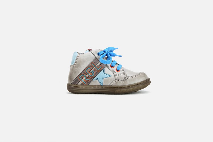 Boys Romagnoli | Romagnoli - Merlin Taupe Lace-Up Boots On Labotte