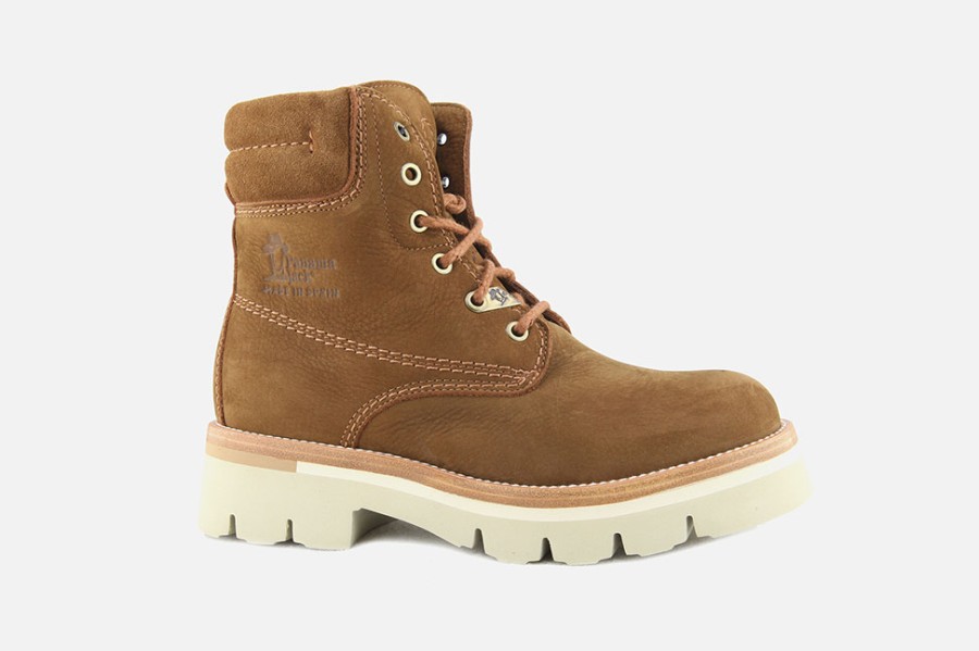 Women Panama Jack | Panama Jack - Lua Cuero Lace-Up Boots On Labotte