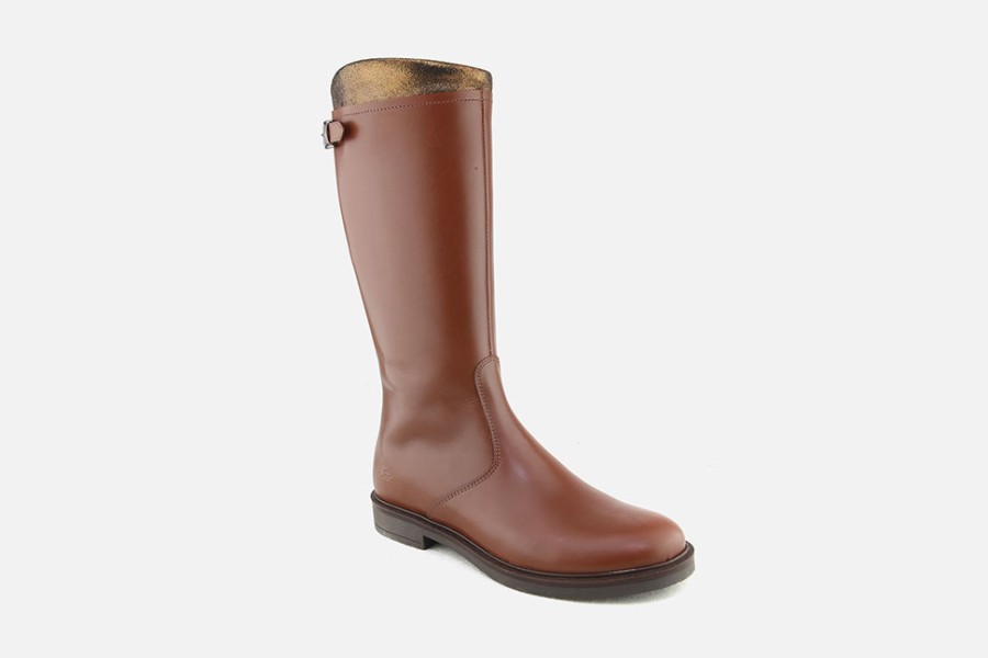 Girls Romagnoli | Romagnoli - Chantonnette Cognac Boots On Labotte