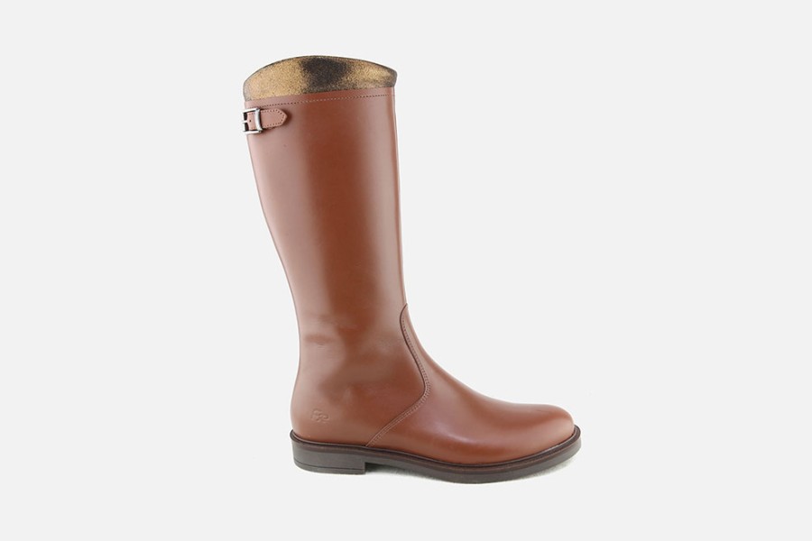 Girls Romagnoli | Romagnoli - Chantonnette Cognac Boots On Labotte