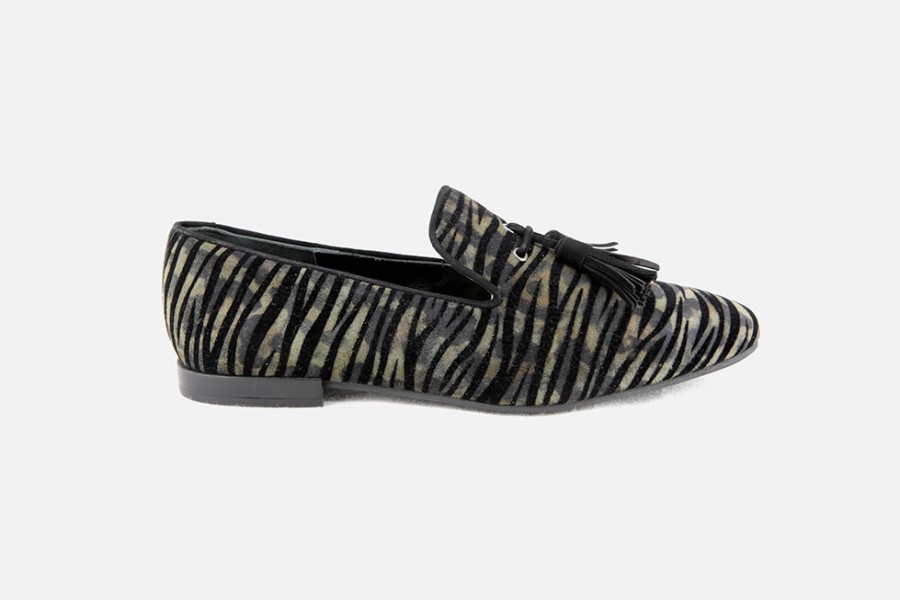 Women Pedro Miralles | Pedro Miralles - Magnetic Leo Kaki Loafers On Labotte