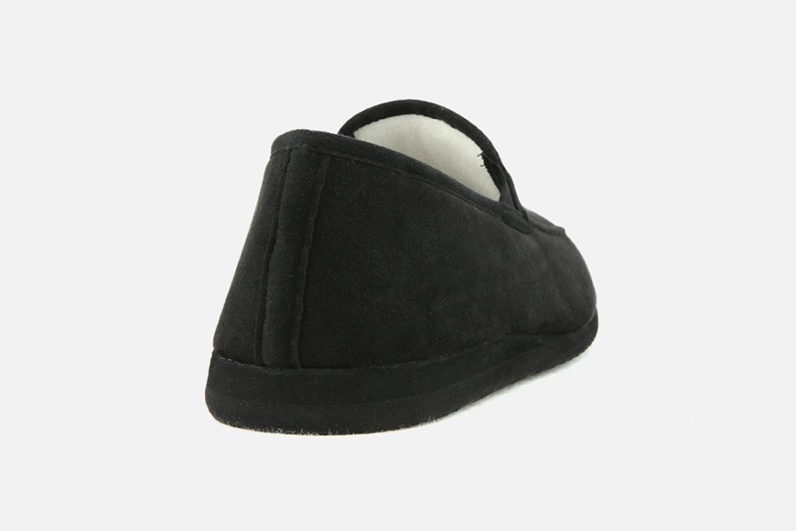 Men Exquise | Exquise - Rody Noir Low Slippers On Labotte
