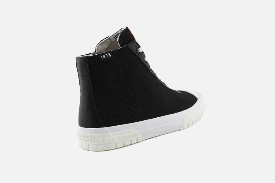 Men Camper | Camper - Camaleon Chukka Black White Lace-Up Boots On Labotte