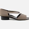 Women Brunate | Brunate - Brindisi T Camel Sandals On Labotte