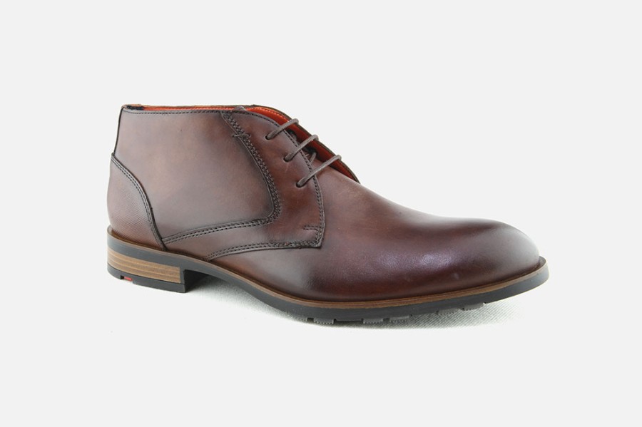 Men LLOYD | Lloyd - Jeffrey Brandy Lace-Up Boots On Labotte