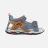 Boys Lunella | Lunella - Lino Bleu Jeans Sandals On Labotte